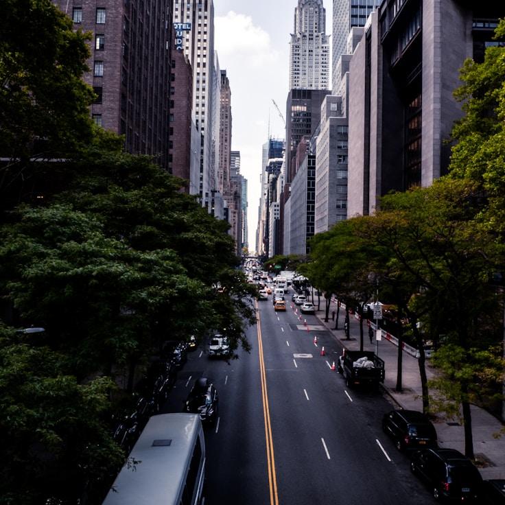City skyline in Madrid, Spain