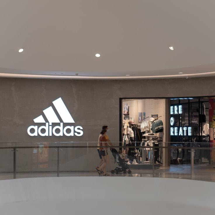 Shopping mall with wide corridors suitable for strollers